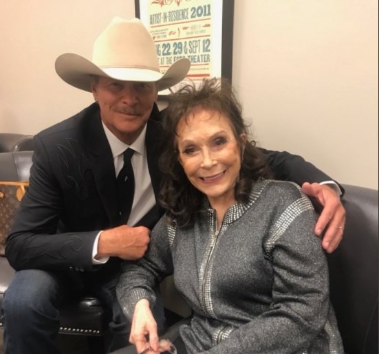 Loretta Lynn with her long time friend Alan Jackson