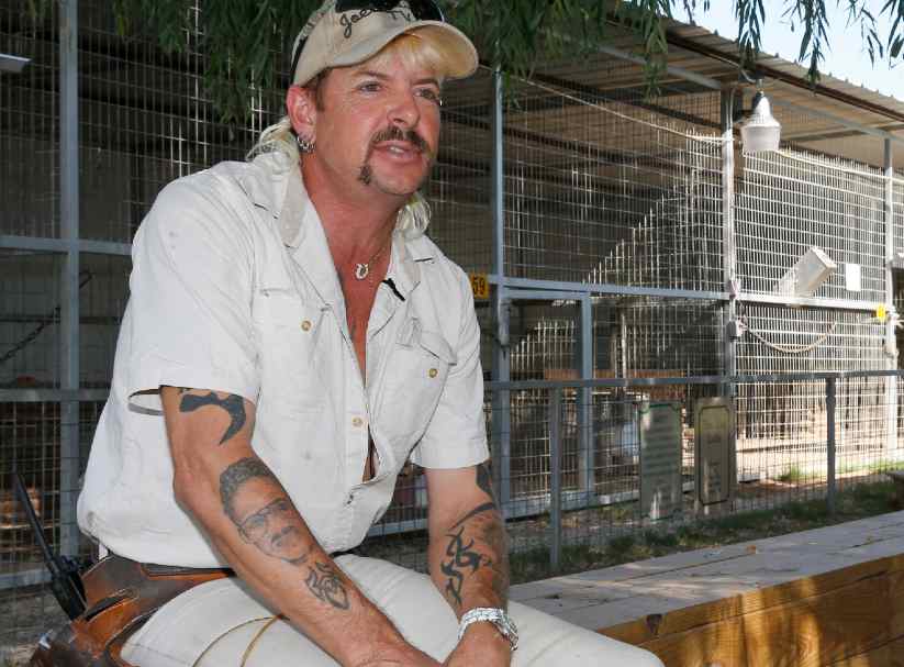 Images of an American zoo owner, Joe Exotic