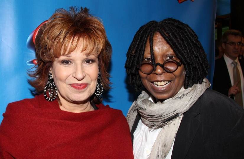 Barbara Walters with her close friend, Whoopi Goldberg