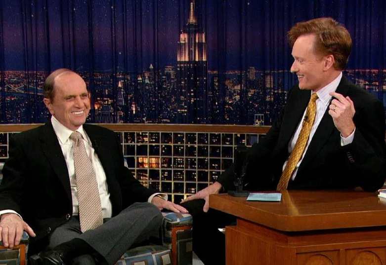 Bob Newhart hosting a program with his close friend, Jonny Carson