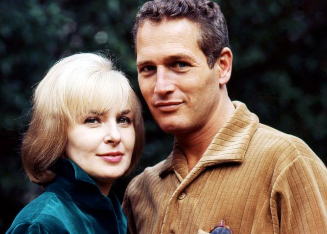 Joanne Woodward looking beautiful with her deceased husband, Paul Newman